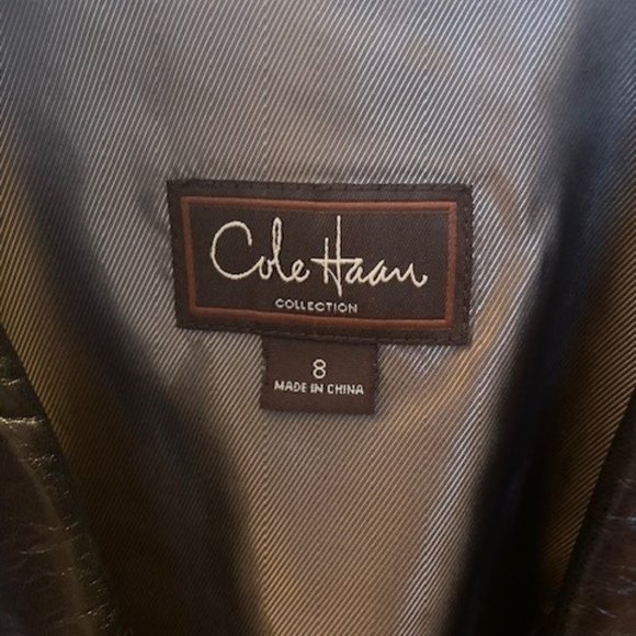 Cole Haan Leather Jacket - Picture 2 of 3